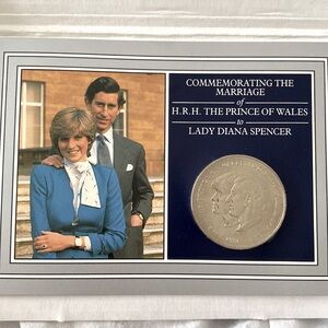Commemorative Coin Prince Charles Lady Diana